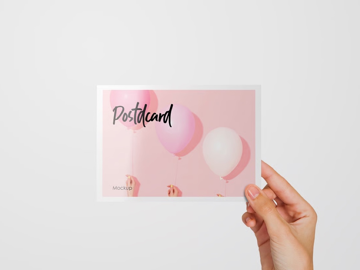Postcard Mockup 02 엽서 - 이미지 1